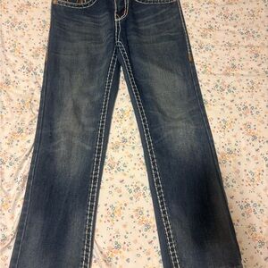 True Religion Medium Blue Straight Jeans
